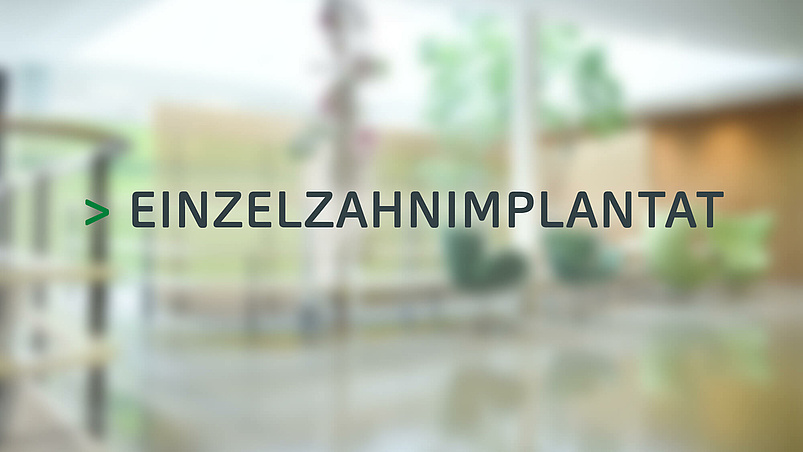 Einzelzahn­implantat