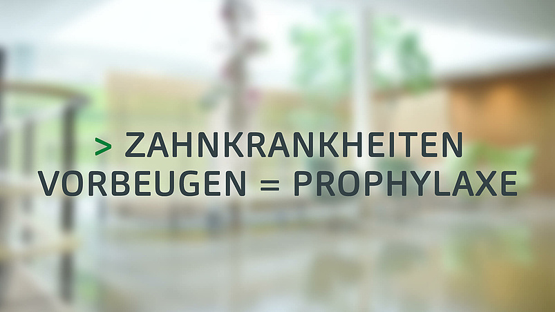 Zahn­krankheiten vorbeugen = Prophylaxe