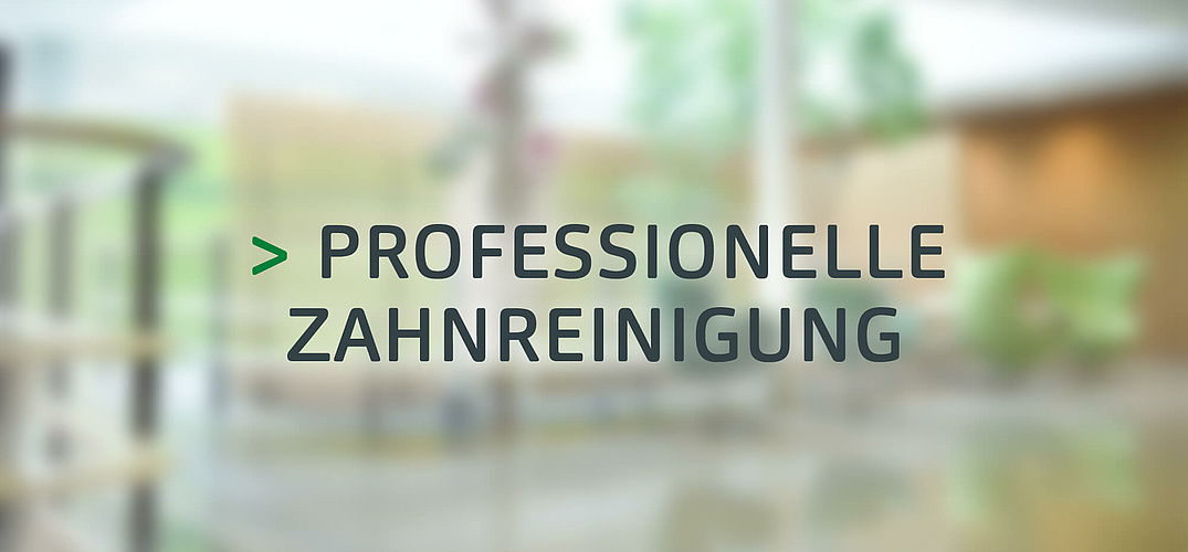 Professionelle Zahnreinigung